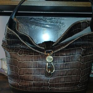 Dooney Bourke Croc Hobo   13 X 11